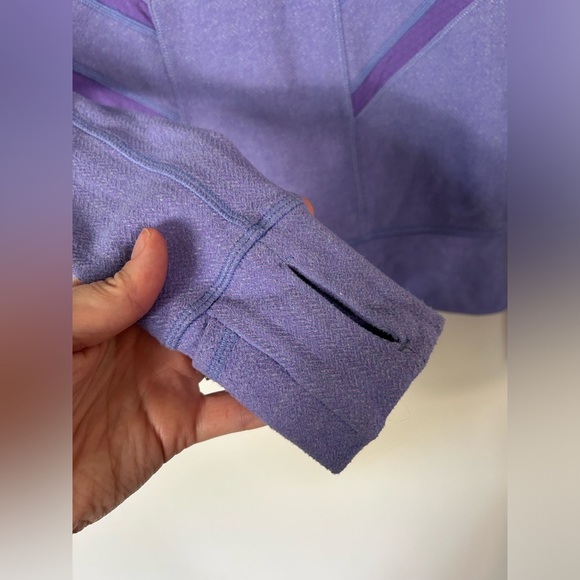 Ivivva Lululemon Glow and Go 1/2 Zip Pullover Size 8 Purple - Picture 3 of 8